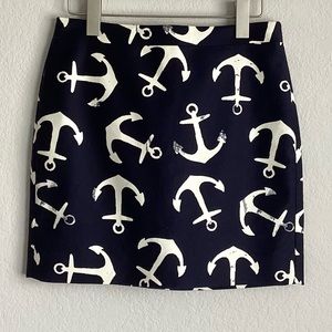 CLOSEOUT \J. Crew\ Nautical Anchor Mini Skirt